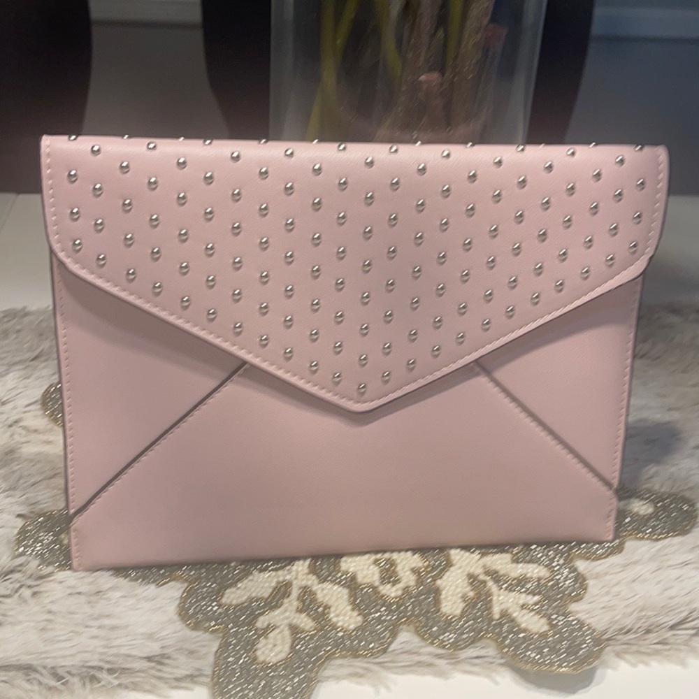 Design Lab Pink envelope clutch